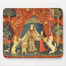 Lady en de Unicorn Medieval Tapestry Art Muismat