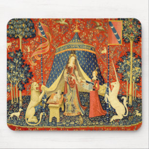 Lady en de Unicorn Medieval Tapestry Art Muismat