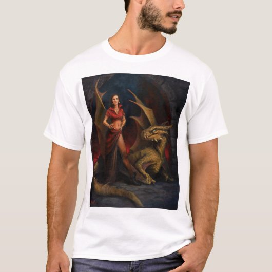 Lady en Dragon T-shirt (Voorkant)
