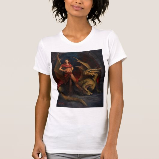 Lady en Dragon T-shirt (Voorkant)