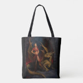 Lady en Dragon Tote Bag (Achterkant)