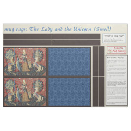 Lady en Eenhoorn DIY Mok Tapijten Stof