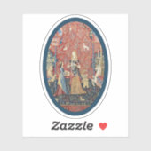 Lady en Eenhoorn (Geur) Vinyl Sticker (Vel)