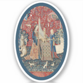 Lady en Eenhoorn (Horen) Vinyl Sticker