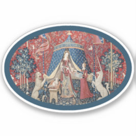 Lady en Eenhoorn (One Desire) Vinyl Sticker