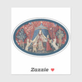 Lady en Eenhoorn (One Desire) Vinyl Sticker (Vel)