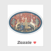 Lady en Eenhoorn (Taste) Vinyl Sticker (Vel)