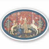 Lady en Eenhoorn (Taste) Vinyl Sticker (Voorkant)