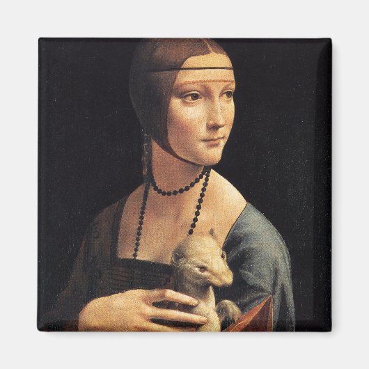 Lady en Ermine Magneet (Voorkant)