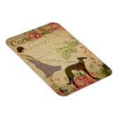 Lady en Greyhound  Frans Briefkaart Magneet (Rechterzijde)