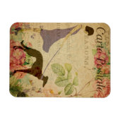 Lady en Greyhound  Frans Briefkaart Magneet (Horizontaal)