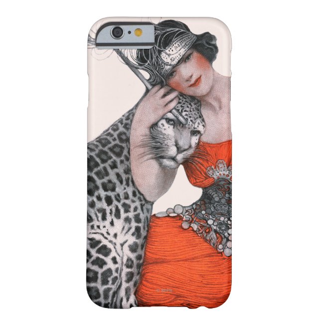 Lady en Leopard Case-Mate iPhone Case (Achterkant)