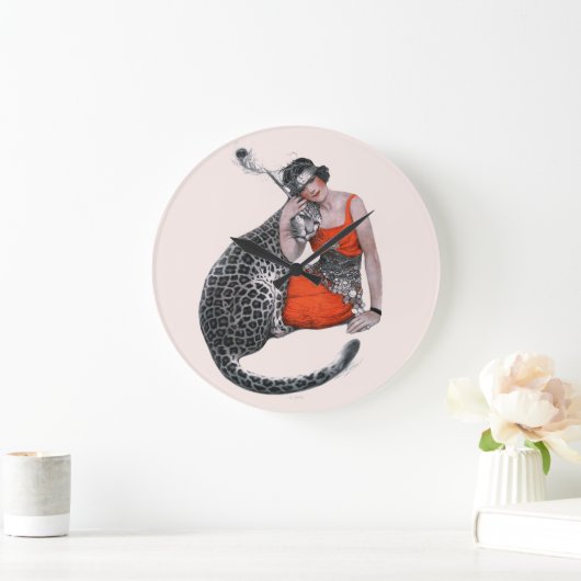 Lady en Leopard Grote Klok (Huis)