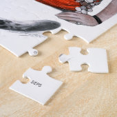 Lady en Leopard Legpuzzel (Zijkant)