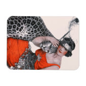 Lady en Leopard Magneet (Horizontaal)