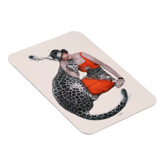 Lady en Leopard Magneet (Rechterzijde)