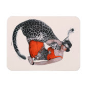Lady en Leopard Magneet (Horizontaal)