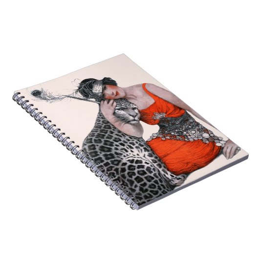 Lady en Leopard Notitieboek (Rechterzijde)