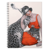 Lady en Leopard Notitieboek (Voorkant)