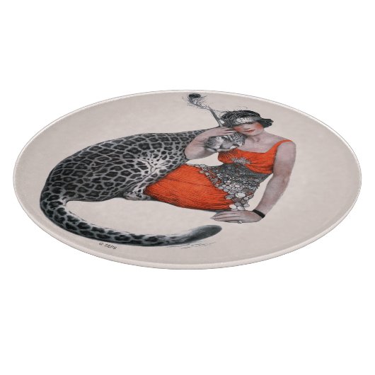 Lady en Leopard Snijplank (Hoek)