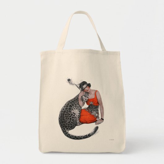 Lady en Leopard Tote Bag (Voorkant)