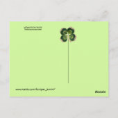  LADY EN LUCKY SHAMROCKS St Patrick's Day Briefkaart (Achterkant)