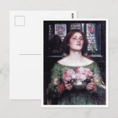 Lady en Roos, John William Waterhouse Briefkaart (Voorkant / Achterkant)