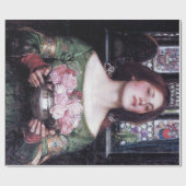 Lady en Roos, John William Waterhouse Cadeaupapier (Vlak)