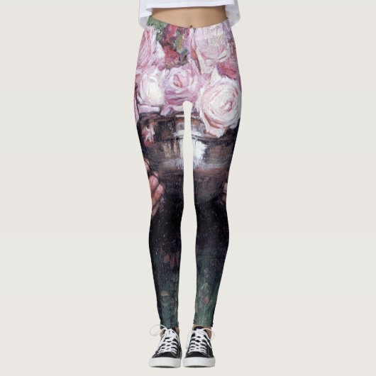 Lady en Roos, John William Waterhouse Leggings (Voorkant)