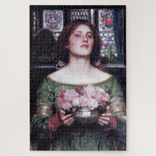 Lady en Roos, John William Waterhouse Legpuzzel (Verticaal)