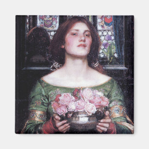 Lady en Roos, John William Waterhouse Magneet