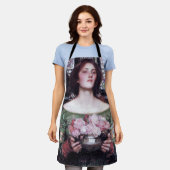 Lady en Roos, John William Waterhouse Schort (Gedragen)