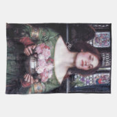 Lady en Roos, John William Waterhouse Theedoek (Horizontaal)