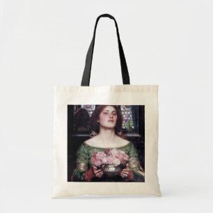 Lady en Roos, John William Waterhouse Tote Bag