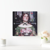 Lady en Roos, John William Waterhouse Vierkante Klok (Huis)