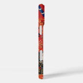 LADY EN UNICORN Fantasy Flowers, Animals Monogram Case-Mate iPhone Case (Achterkant / Rechts)