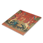 LADY EN UNICORN Fantasy Flowers, Animals Tegeltje (Zijkant)