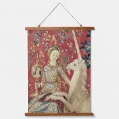 Lady en Unicorn Hangend Wandkleed (Voorkant)