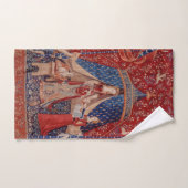 Lady en Unicorn Medieval Tapestry Desire Bad Handdoek (Handdoek)