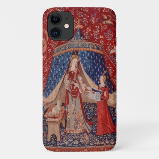 Lady en Unicorn Medieval Tapestry Desire Case-Mate iPhone Case (Achterkant)