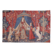 Lady en Unicorn Medieval Tapestry Desire Kussensloop (Achterkant)