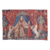 Lady en Unicorn Medieval Tapestry Desire Kussensloop (Voorkant)