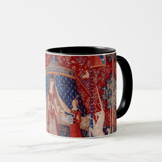 Lady en Unicorn Medieval Tapestry Desire Mok (Voorkant rechts)