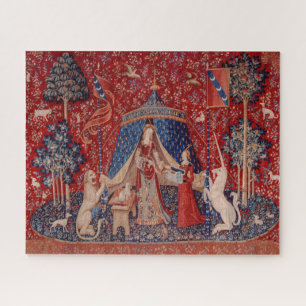 Lady en Unicorn Medieval Tapestry Sight Legpuzzel
