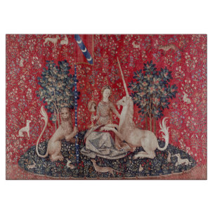 Lady en Unicorn Medieval Tapestry Sight Snijplank