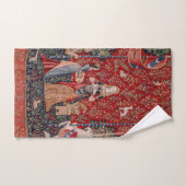 Lady en Unicorn Medieval Tapestry Smell Bad Handdoek (Handdoek)
