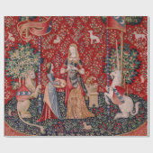 Lady en Unicorn Medieval Tapestry Smell Cadeaupapier (Vlak)