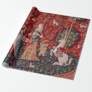Lady en Unicorn Medieval Tapestry Smell Cadeaupapier
