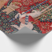 Lady en Unicorn Medieval Tapestry Smell Cadeaupapier (Hoek)