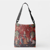 Lady en Unicorn Medieval Tapestry Smell Crossbody Tas (Voorkant)